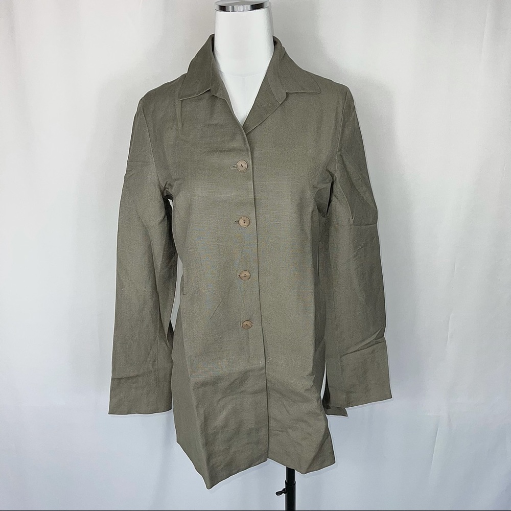 MEXX Sage Green Linen Summer Blazer Jacket